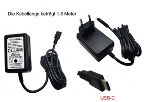 Play-Zone Power Supply 5V DC / 3000mA to (USB-C)