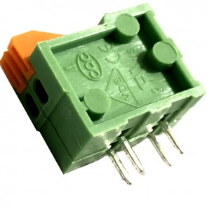 Federklemme 2Pin - PCB Mount - Front