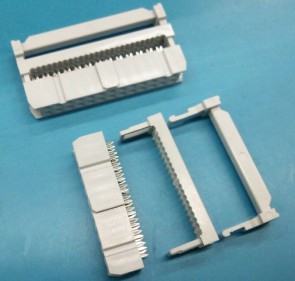 Federleiste 2x13 Pin 2.54mm DIN 41651 Grau