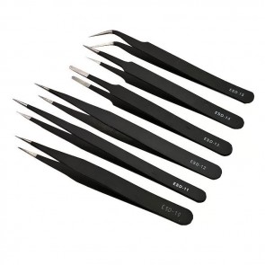 Set with 6 pair of Tweezers