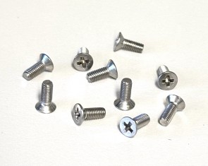 10 pcs 304HC stainless steel screws M3x8 / Phillips head / countersunk head