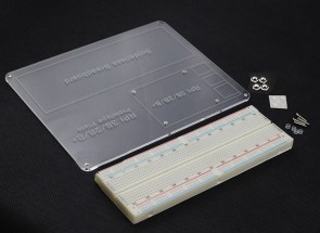 Acryl-Montageplatte mit Fullsize-Breadboard für Raspberry Pi3 B und B+
