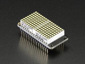 Adafruit 0.8" (2cm) 8x16 LED Matrix FeatherWing Kit - White