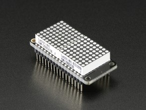 Adafruit 0.8" (2cm) 8x16 LED Matrix FeatherWing Kit - Yellow-Green