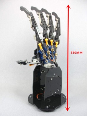 Bionische Hand (links) - mit 5 Servo-Motoren - Bausatz