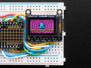 Adafruit 0.96" 160x80 Color TFT Display w/ MicroSD Breakout - ST7735
