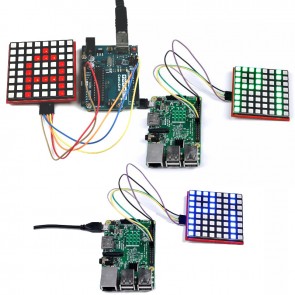 52Pi 8x8 RGB-Matrix mit 4 x 74HC595 - für Raspberry Pi und Arduino