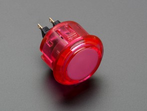 Arcade Button 30mm - PInk translucent