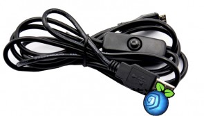 Micro USB Power-Cable with Powerswitch 150 cm  