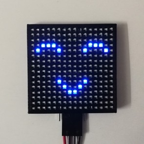 16x16 LED-Matrix / UART / 44mm x 44mm / Blau