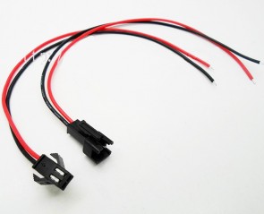 Set: 2 Cables JST-SM Connectors Male & Female 22AWG 17/0.16TS