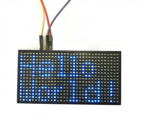 32 x 16 LED-Matrix / UART / 44mm x 44mm / Blau