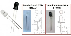 IR-LED und IR-Receiver (Photodiode) Set