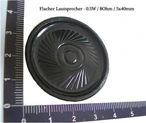Flat Speaker - 0.5W 8Ohm / 5x40mm