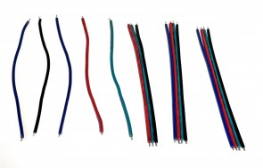 16 Stk. Lötkabel, fertig abisoliert und verzinnt. 10cm  - 22AWG