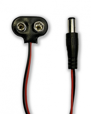 9V-Batterien Clip mit DC-Stecker 5.5mm / 2.1mm