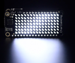 Adafruit 15x7 CharliePlex LED Matrix Display FeatherWing White