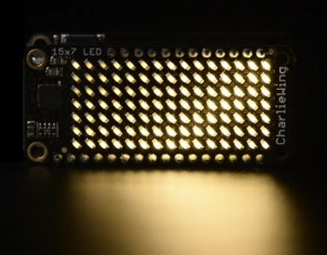 Adafruit 15x7 CharliePlex LED Matrix Display FeatherWing Warm White