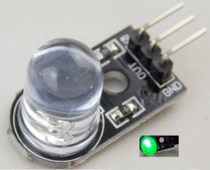 10mm LED-Breakout with Enable-Input - Green