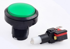 Arcade Button 46mm - illuminated - Green