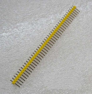 Pin Header 1 x 40 Pins 2.54mm - Yellow