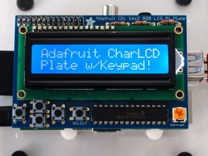 Adafruit Blue&White 16x2 LCD+Keypad Kit for Raspberry Pi