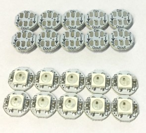 WS2812 RGB LED Breakout (NeoPixel) Round - 10 Pcs.
