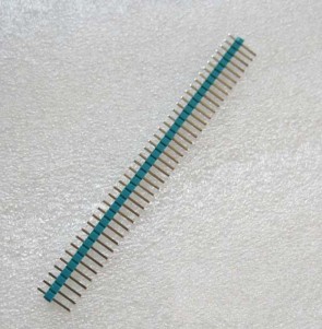 Pin Header 1 x 40 Pins 2.54mm - Cyan