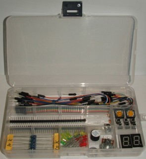 Components Starter-Kit for FPGA or Arduino/AVR projects with box