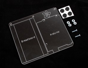 Adafruit Plastic mounting plate for breadboard and Arduino