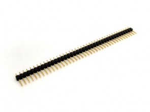 Stiftleiste 1 X 40 Polig RasterMass 2.54mm -Schwarz 