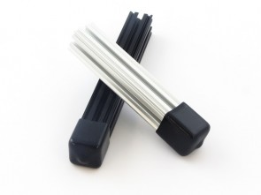 Vinyl end caps for OpenBeam, 4 pcs. black