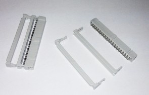 Federleiste 2x20 Pin 2.54mm DIN 41651 Grau