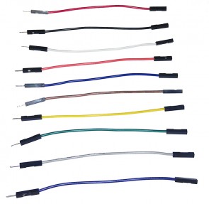 Jumperkabel  10 Stk. M/F  - 10CM - 22AWG
