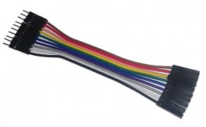 10 Stk. Jumperkabel M/F  - 10CM - 24AWG