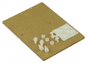 Acryl mounting plate for breadboard and Arduino
