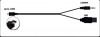 Mini USB zu USB A + 3.5mm Aux Charge Audio Jack Cable