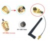 SMA WLAN- / WiFi-Antenne 2.4Ghz  inkl. Adapterkabel zu u.FL / RP-SMA