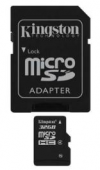 Kingston 32GB microSDHD Card + Adapter, Class 10